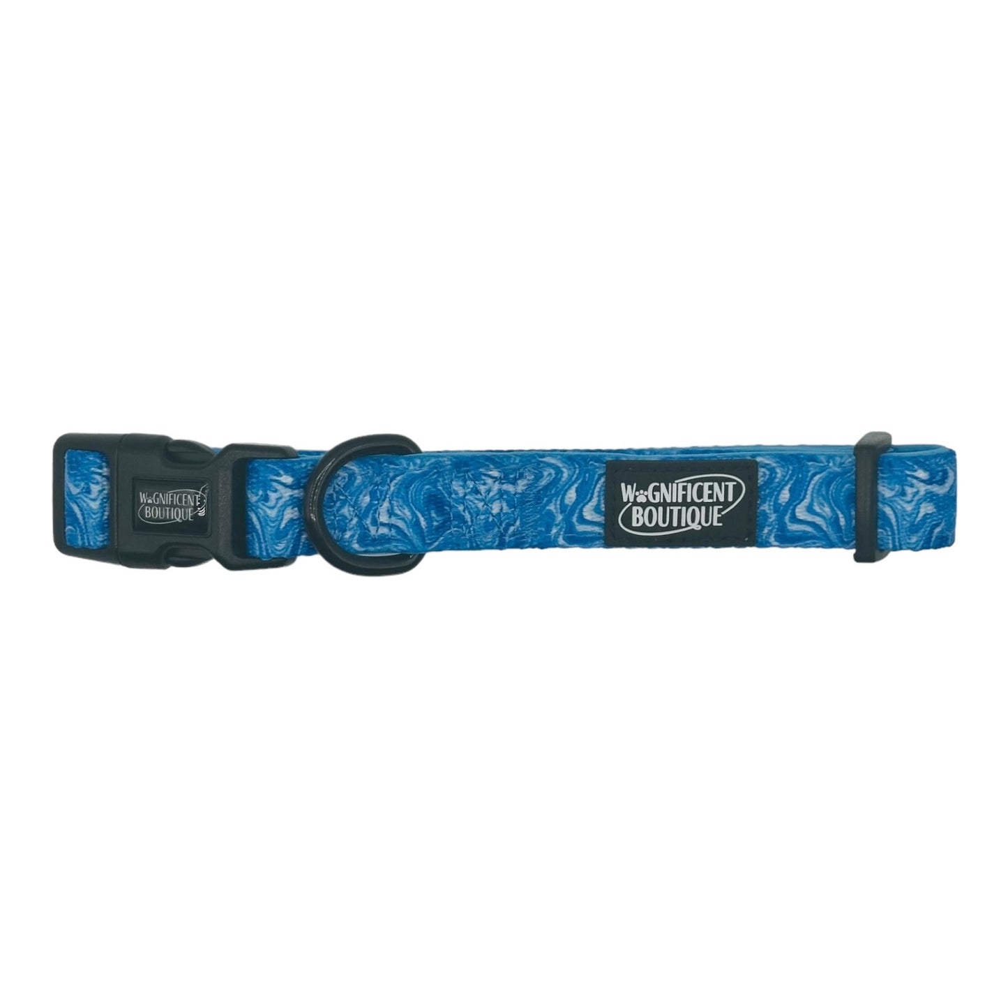 Blue Marble Adjustable Dog Collar