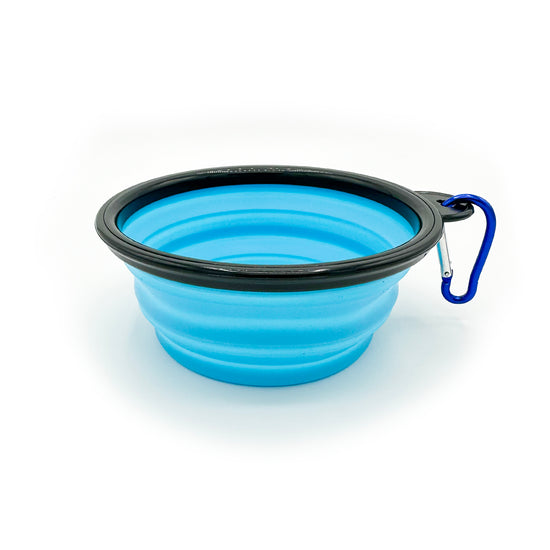 Collapsible Dog Bowl Baby Blue