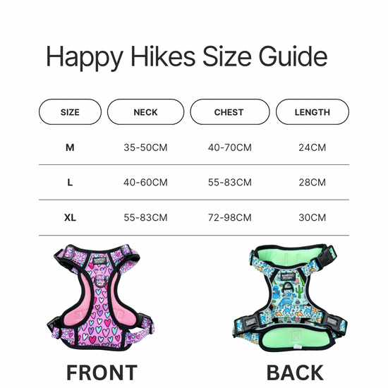 Harnais pour chien sans traction Happy Hikes - Dino Paws