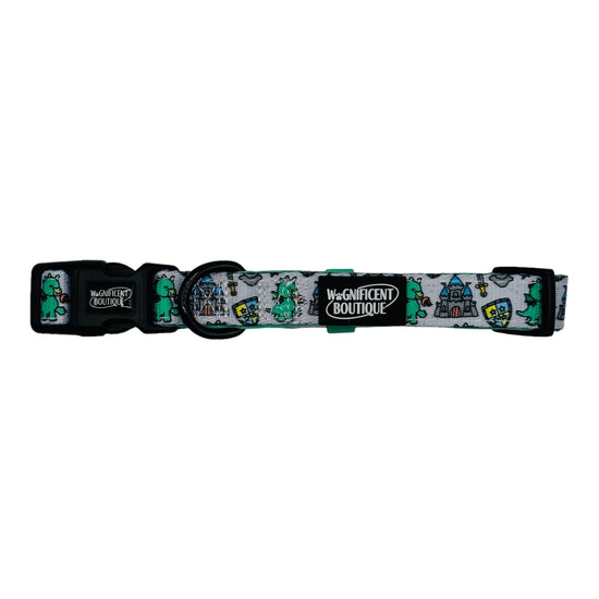 Brave As A Knight Adjustable Dog Collar