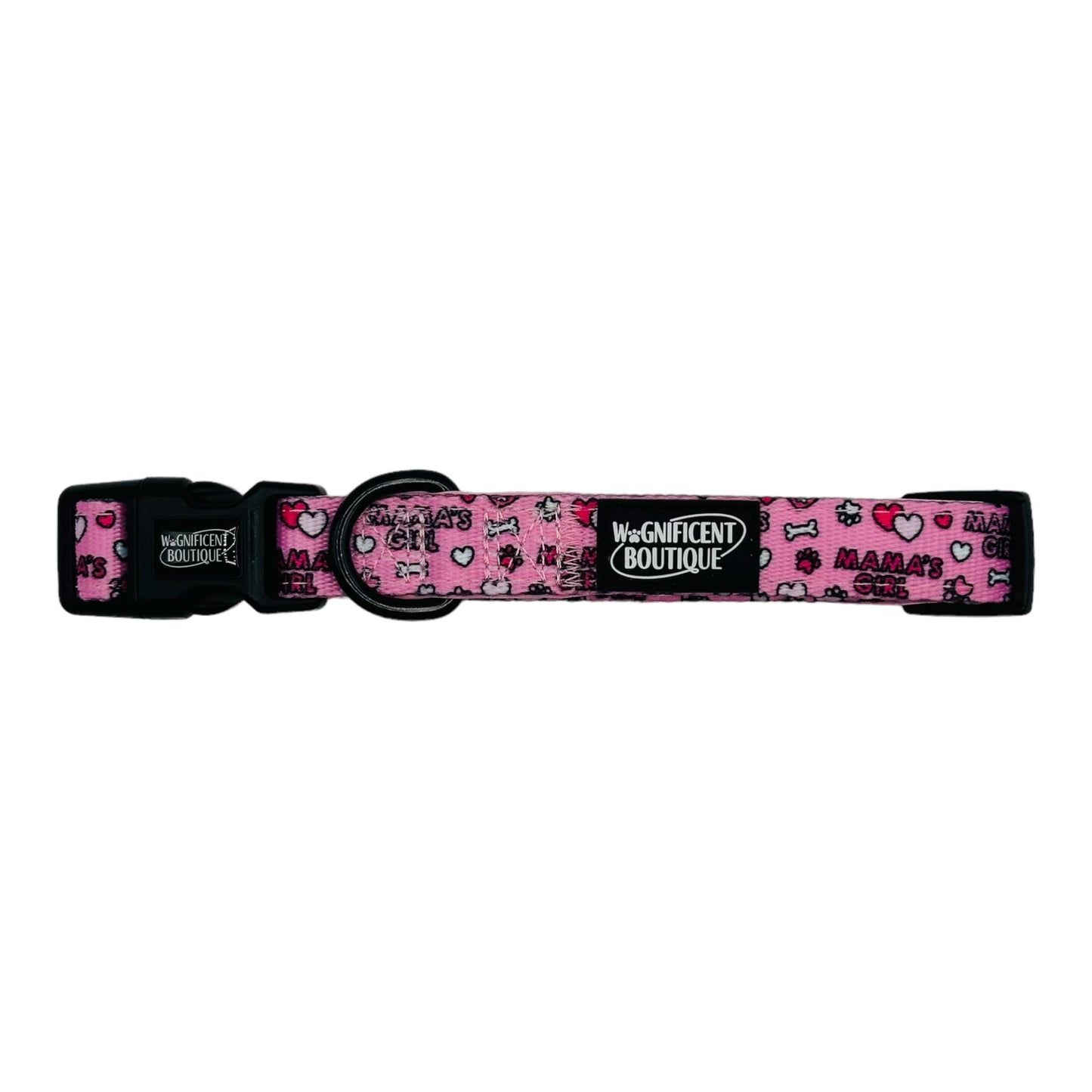 Mamas Girl Pink Dog Collar