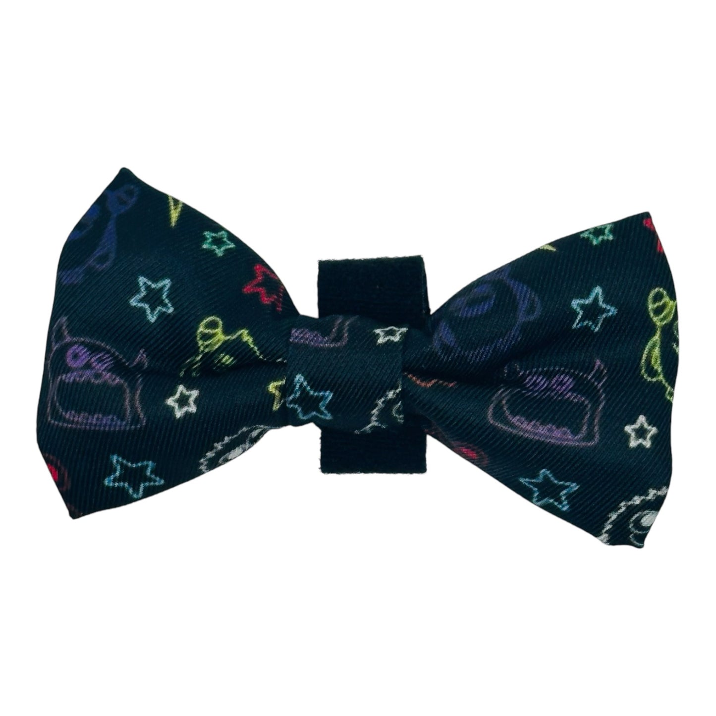 Neon Monsters Dog Bow