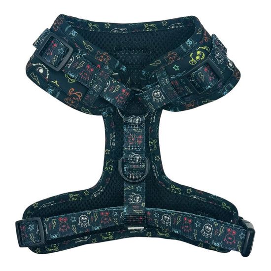 Neon Monsters Adjustable Dog Harness