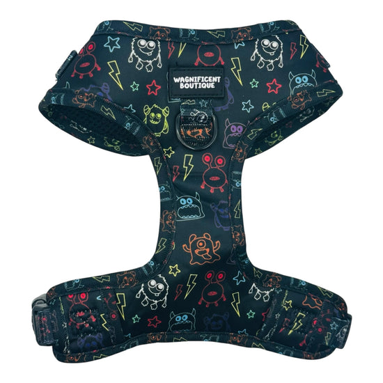 Neon Monsters Adjustable Dog Harness