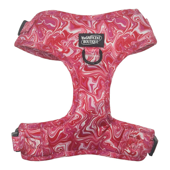 Pink Marble Adjustable Dog Harness