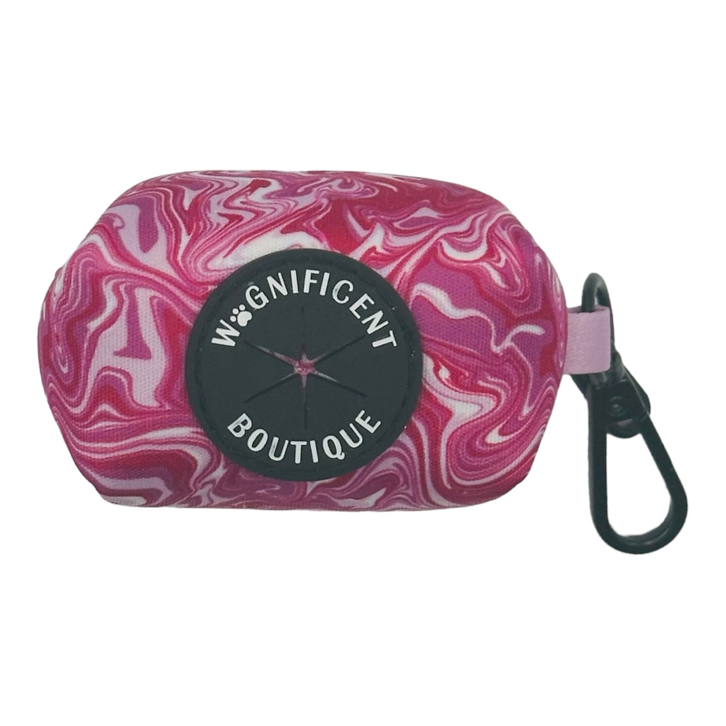 Pink Marble Poo Bag Holder