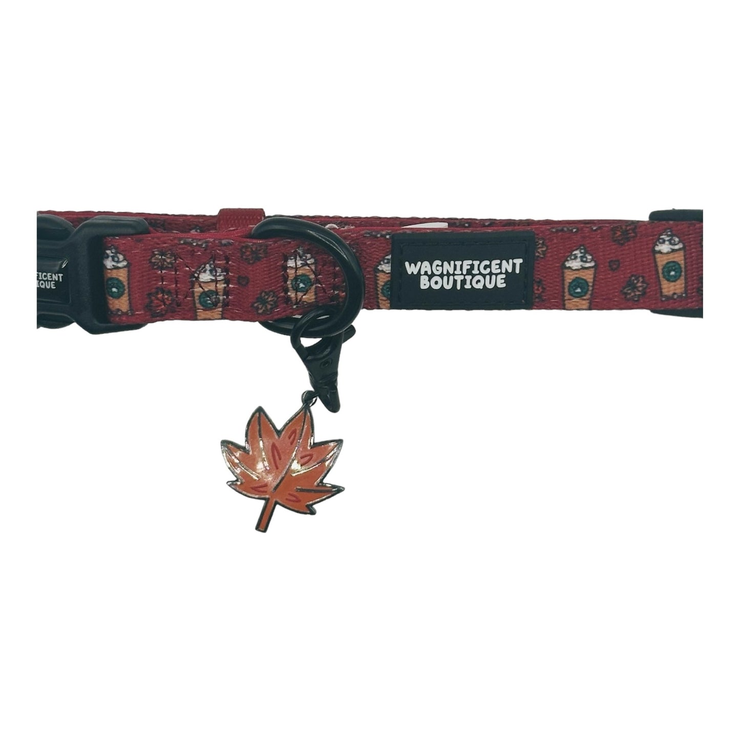  Autumn Leaf Tag On PUPPUCCINO Collar