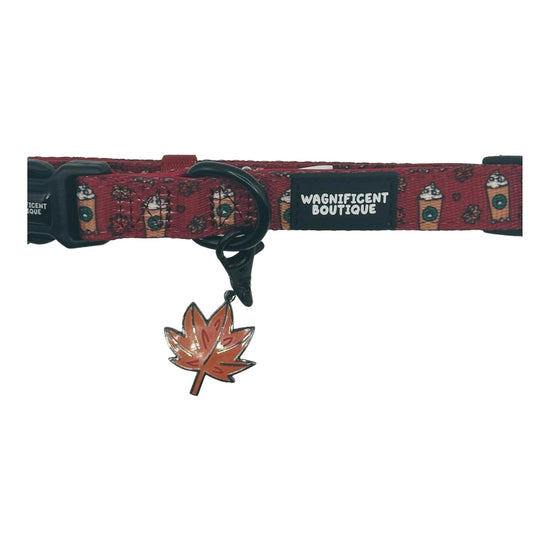 Autumn Leaf Tag On PUPPUCCINO Collar