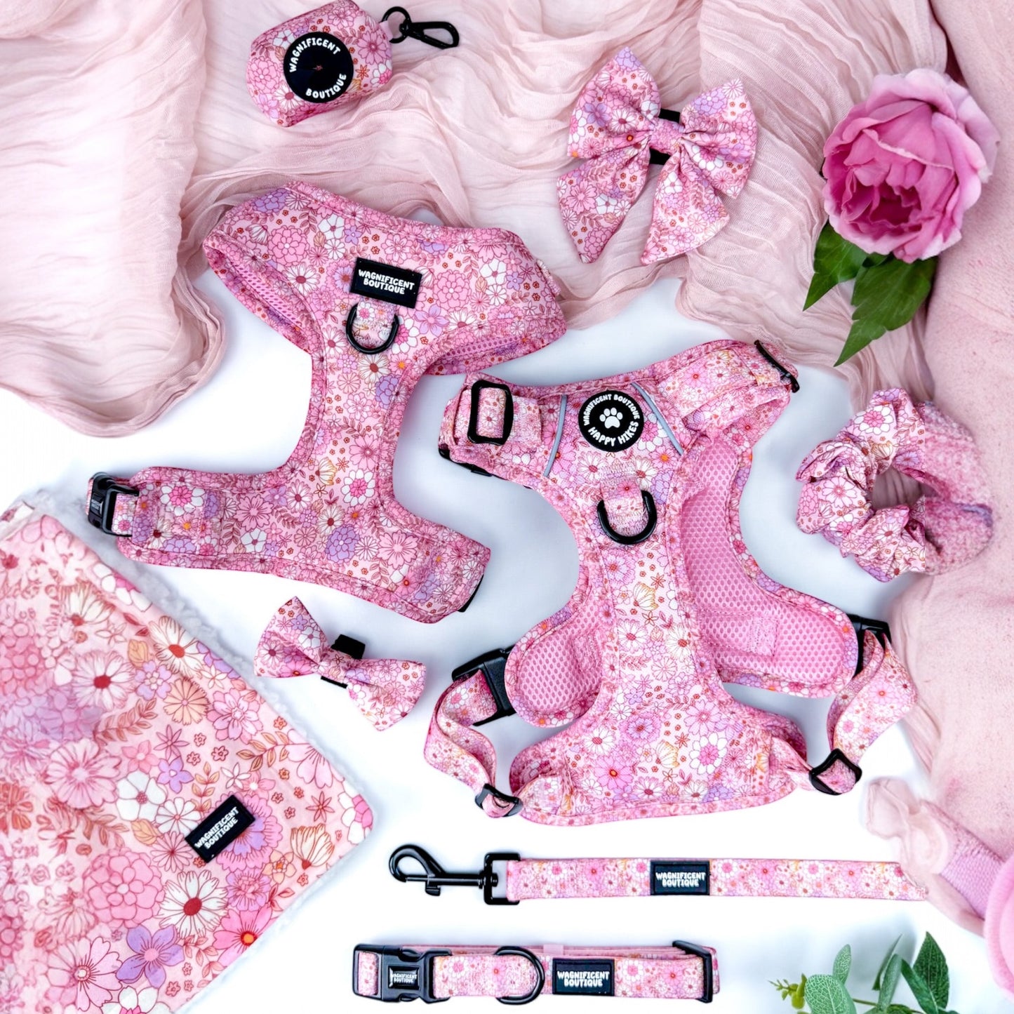 Pink Posy Club Bow