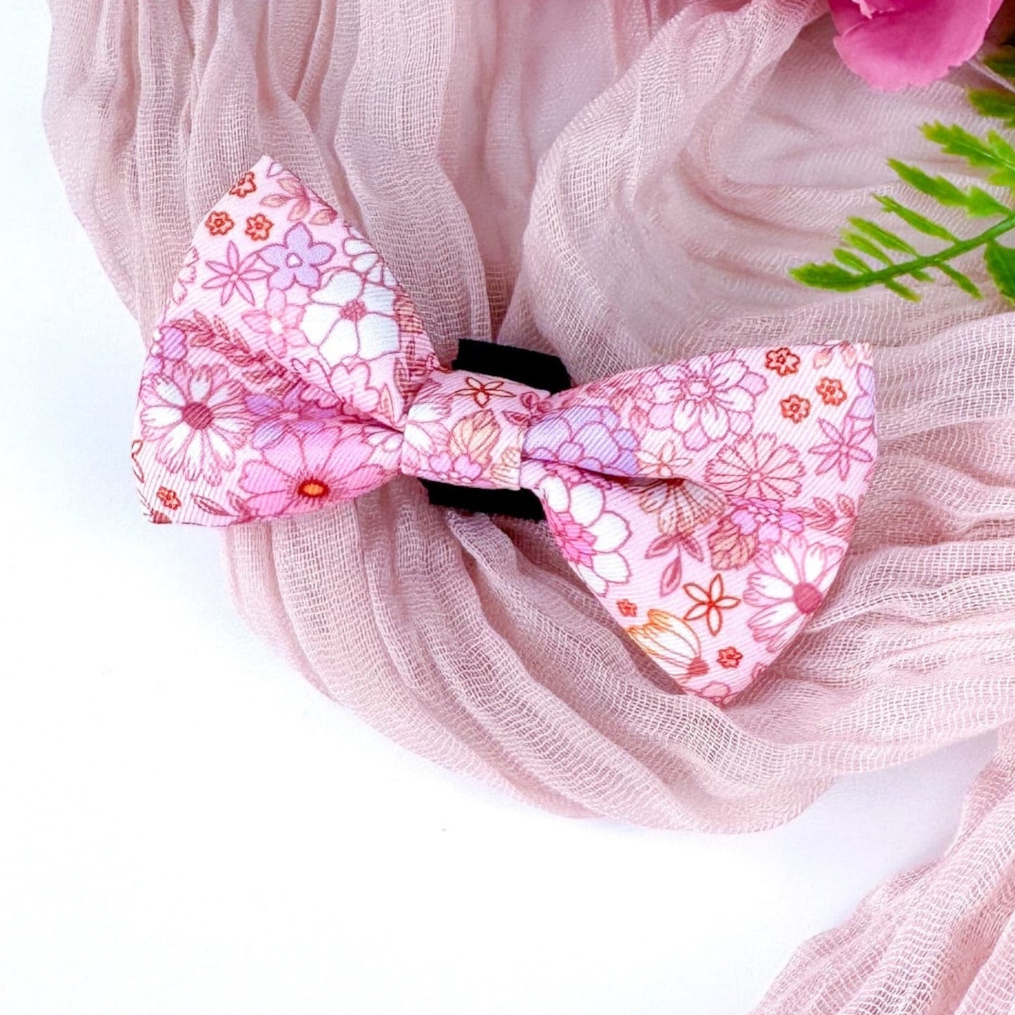 Pink Posy Club Bow