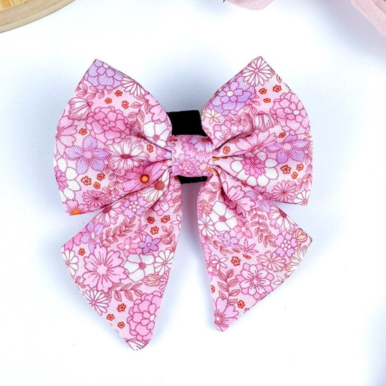 Pink Posy Club Sailor Bow