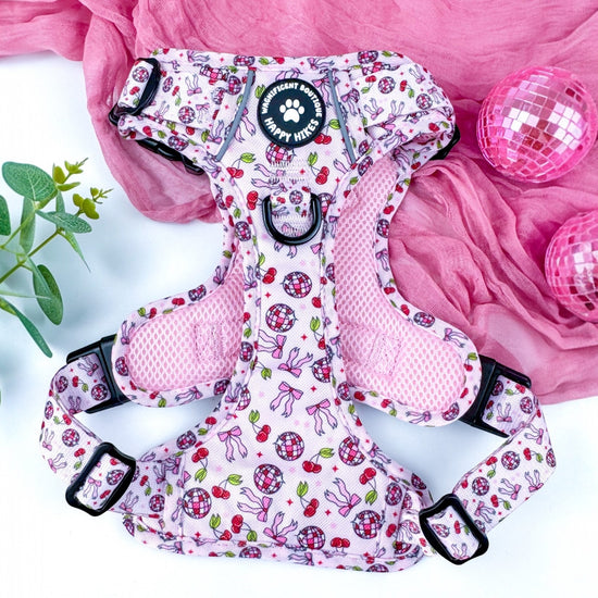 Happy Hikes No Pull Dog Harness - Cherry Disco