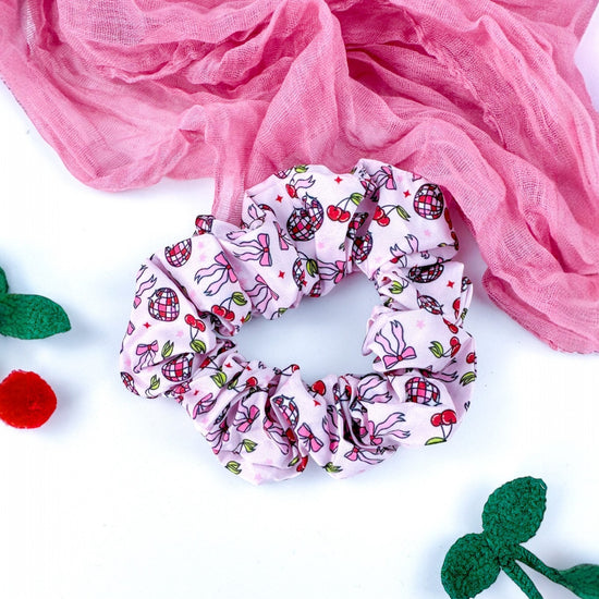 Cherry Disco Hair Scrunchie