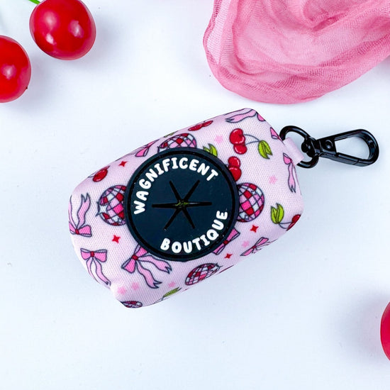 Cherry Disco Poo Bag Holder