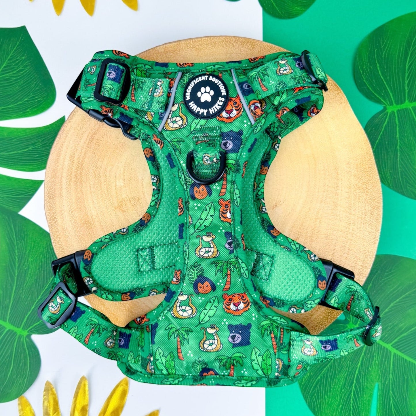 Happy Hikes No Pull Dog Harness - Jungle Woof
