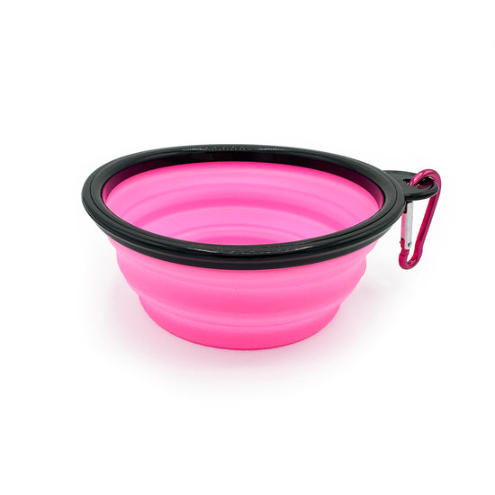 Collapsible Dog Bowl Pink