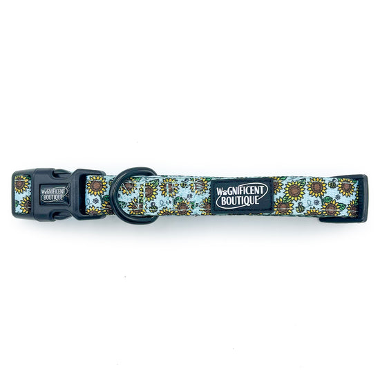 Sunflower Central Adjustable Dog Collar