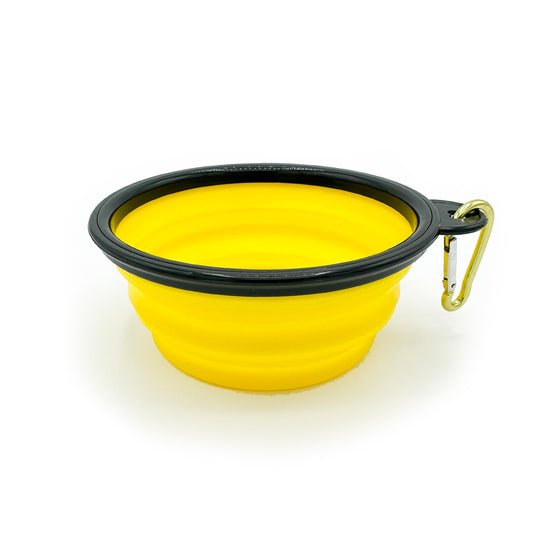 Collapsible Dog Bowl Yellow